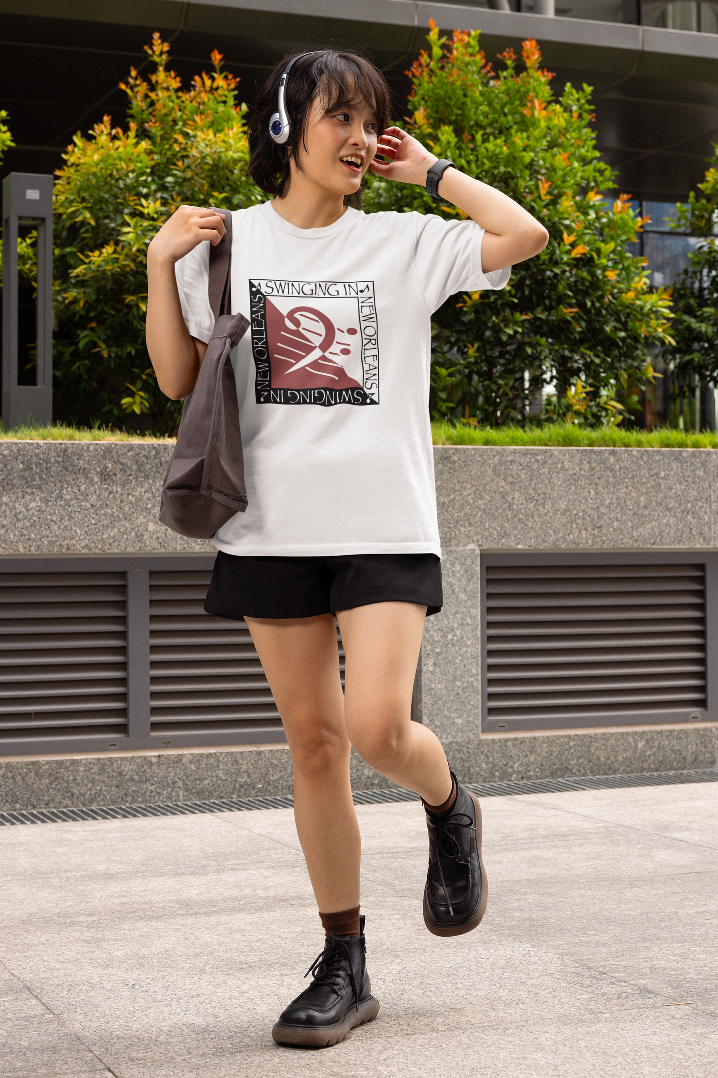 Swinging in New Orleans Bass Clef T-Shirt